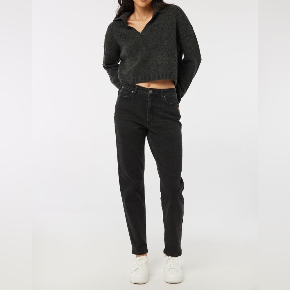 ARDENE regular rise mom Jeans size 9‎ NWT - black